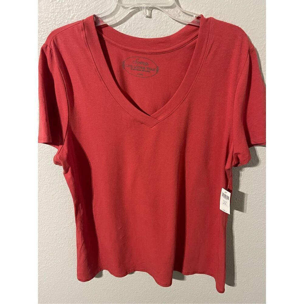 ❤️Soma Live Lounge Wear V-Neck Tee
